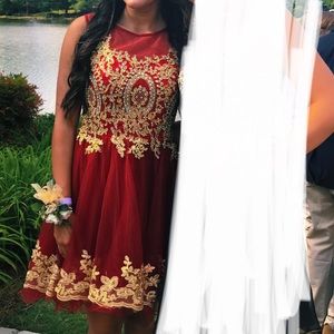Red homecoming/ formal dress